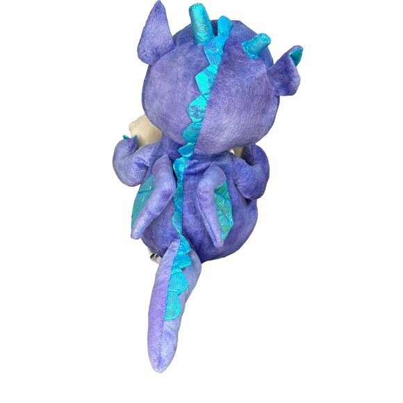 Cuddle Barn Musical Purple Dragon Plush Reading Fairy Tales Book Stuffed Animal - Picture 3 of 12